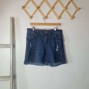 COPPERFLASH WOMEN'S DISTRESSED JEAN SHORTS SIZE 14